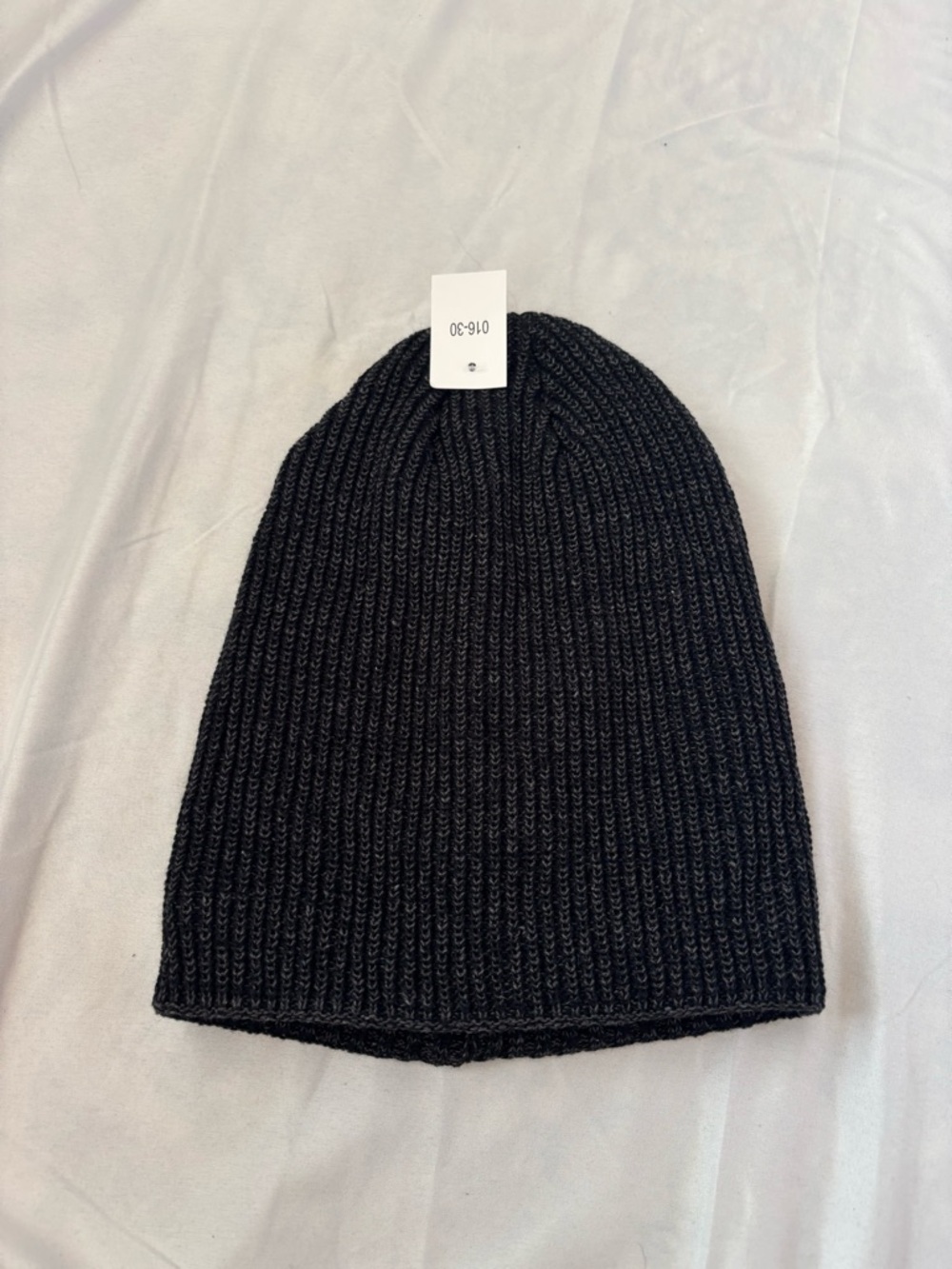 Black knitted beanie
